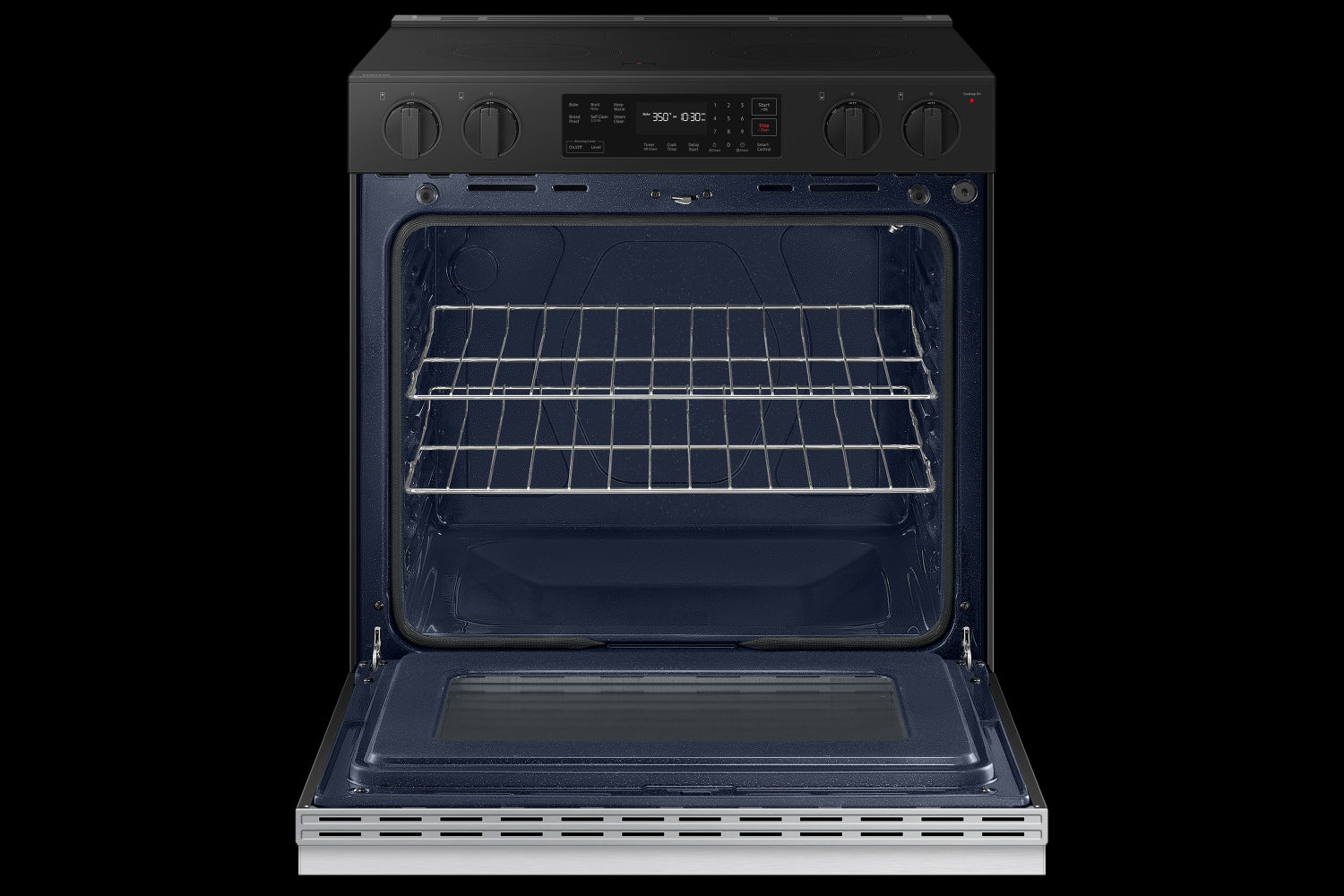 Samsung BESPOKE Stainless Steel 30" Thermal Slide In Electric Range (6.3cu.ft.) - NSE6DG8100SRAC