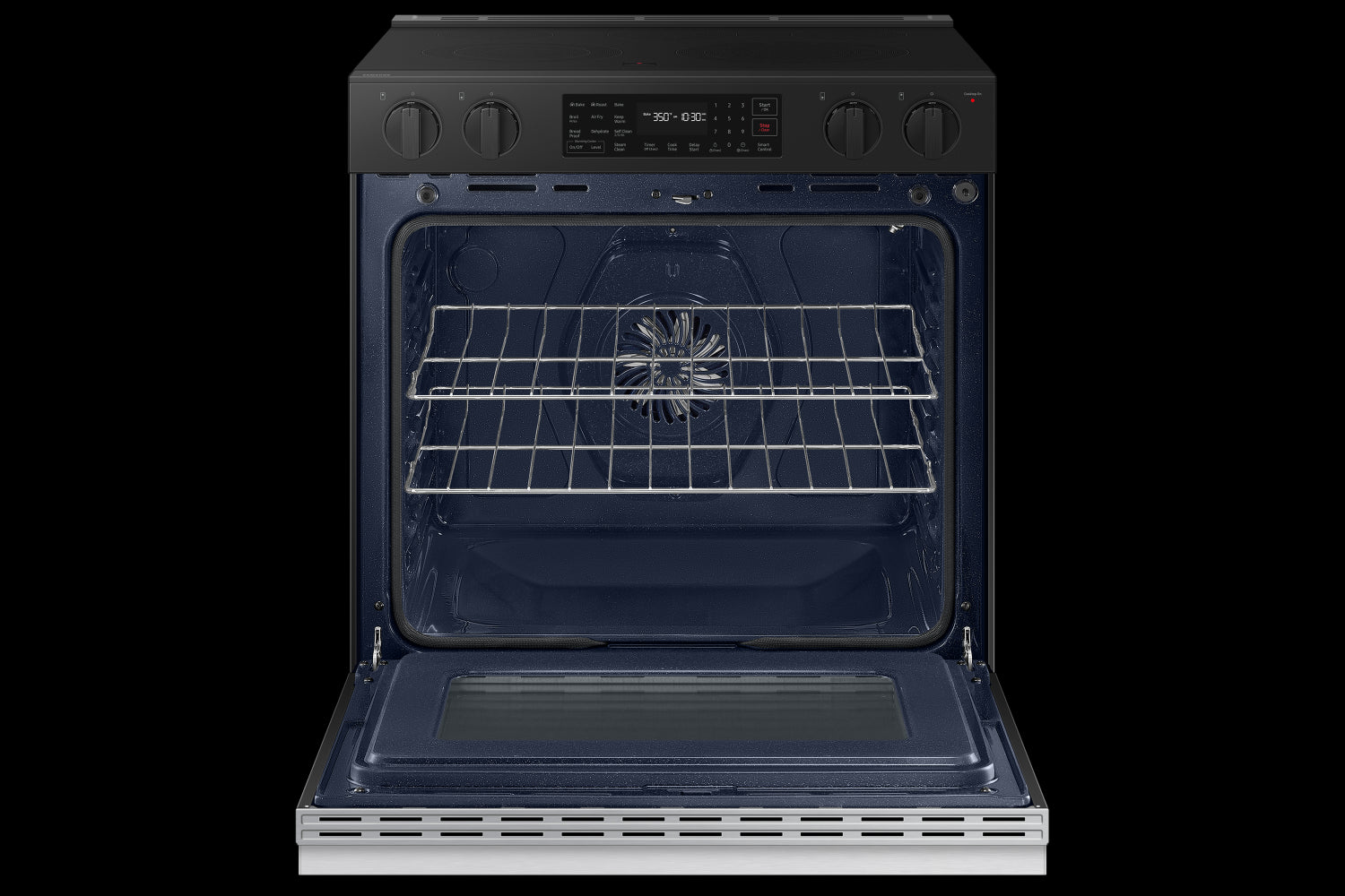 Samsung BESPOKE Stainless Steel 30" Fan Convection Slide in Range (6.3cu.ft.) - NSE6DG8300SRAC