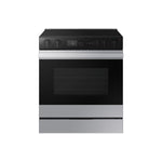 Samsung BESPOKE Stainless Steel 30" True Convection Slide in Range with Air Sous Vide & Air Fry (6.3cu.ft.) - NSE6DG8500SRAC