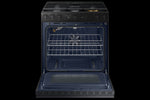 Samsung BESPOKE Matte Black Steel 30" Gas True Convection Slide in Range with Air Sous Vide and Air Fry (6.0cu.ft) - NSG6DG8500MTAA
