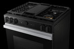 Samsung BESPOKE Stainless Steel 30" Gas True Convection Slide in Range with Air Sous Vide and Air Fry (6.0cu.ft) - NSG6DG8500SRAA