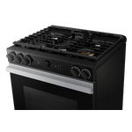 Samsung BESPOKE Stainless Steel 30" Gas True Convection Slide in Range with Oven Camera (6.0cu.ft) - NSG6DG8700SRAA