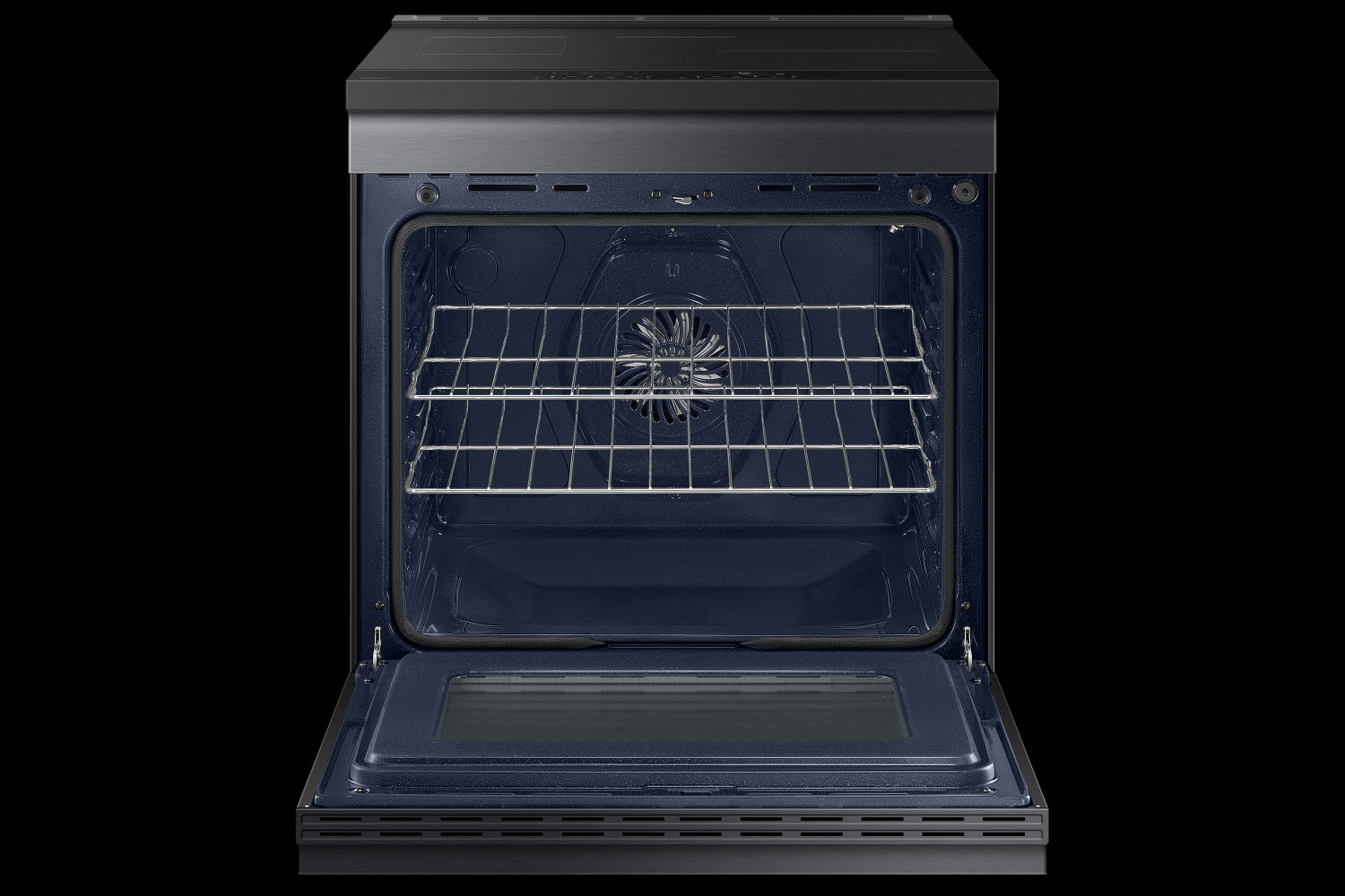 Samsung BESPOKE Matte Black Steel True Convection Induction Slide in With Air Sous Vide (6.3cu.ft.) - NSI6DG9500MTAC