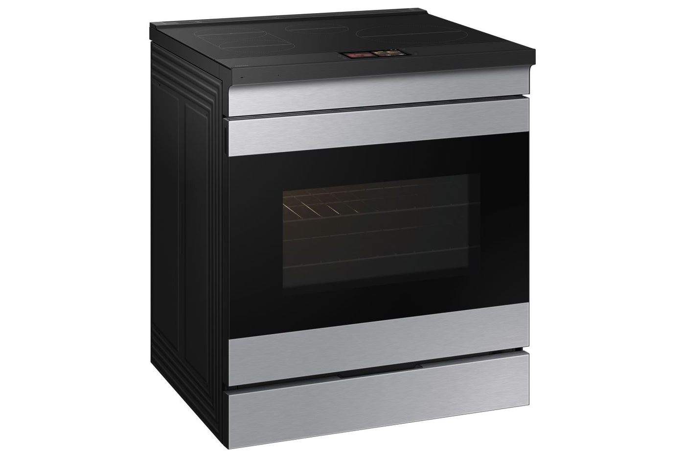 Samsung BESPOKE Stainless Steel True Convection Induction Slide in With AI Hub & Smart Oven Camera (6.3cu.ft.) - NSI6DG9900SRAC