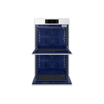 Samsung BESPOKE White Glass Double Oven (10.2 cu. ft) - NV51CB700D12AA