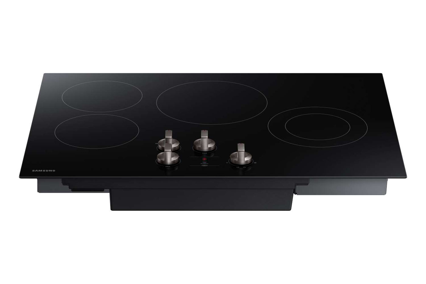 Samsung 5000 Series Stainless Steel Kitchen Package with Wall Oven, Electric Cooktop, and Hood Fan