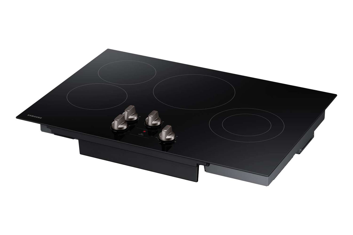 Samsung 5000 Series Stainless Steel Kitchen Package with Wall Oven, Electric Cooktop, and Hood Fan