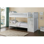 Noelle Twin Step Bunk Bed - White
