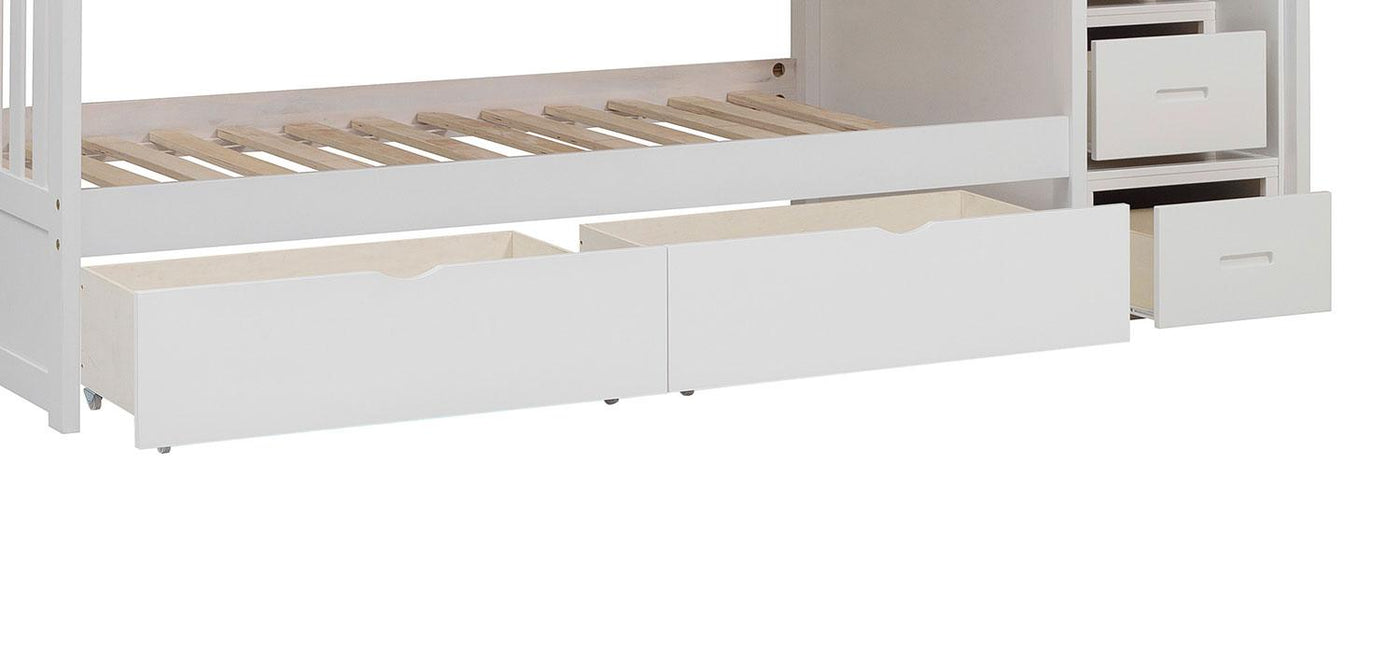 Noelle Bunk Bed Pair of Storage Drawers - White