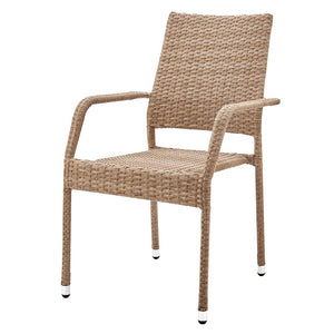 Nueces Stackable Outdoor Dining Chair - Nature Tan Weave