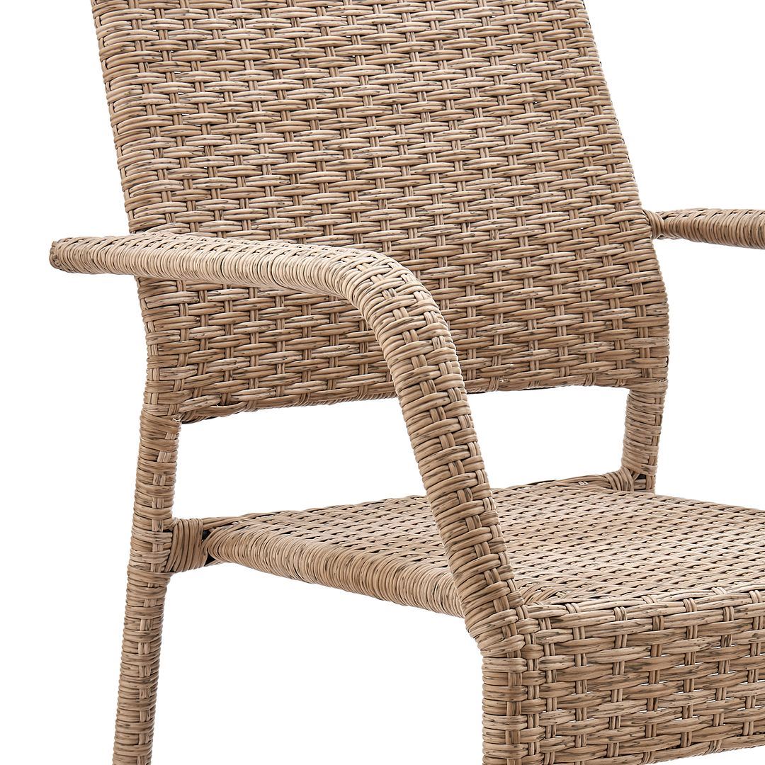 Nueces Stackable Outdoor Dining Chair - Nature Tan Weave