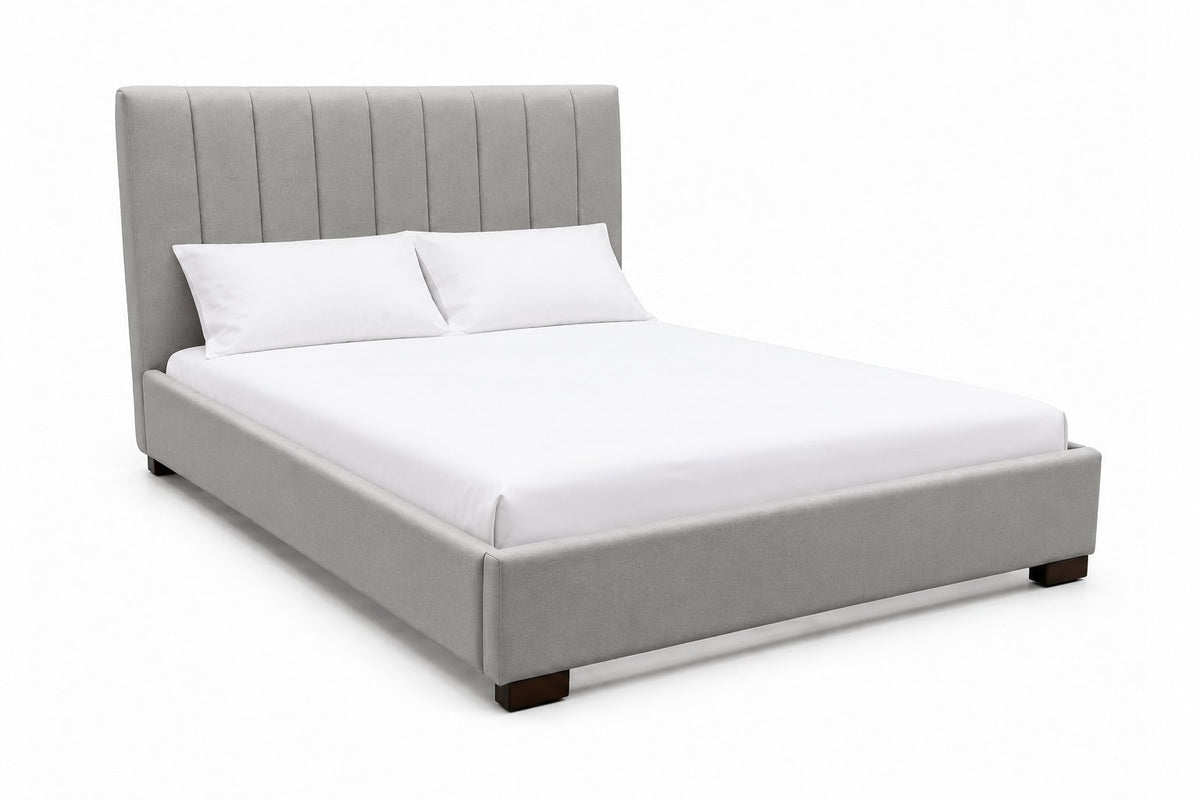 Ollie 3-Piece Queen Upholstered Bed - Grey