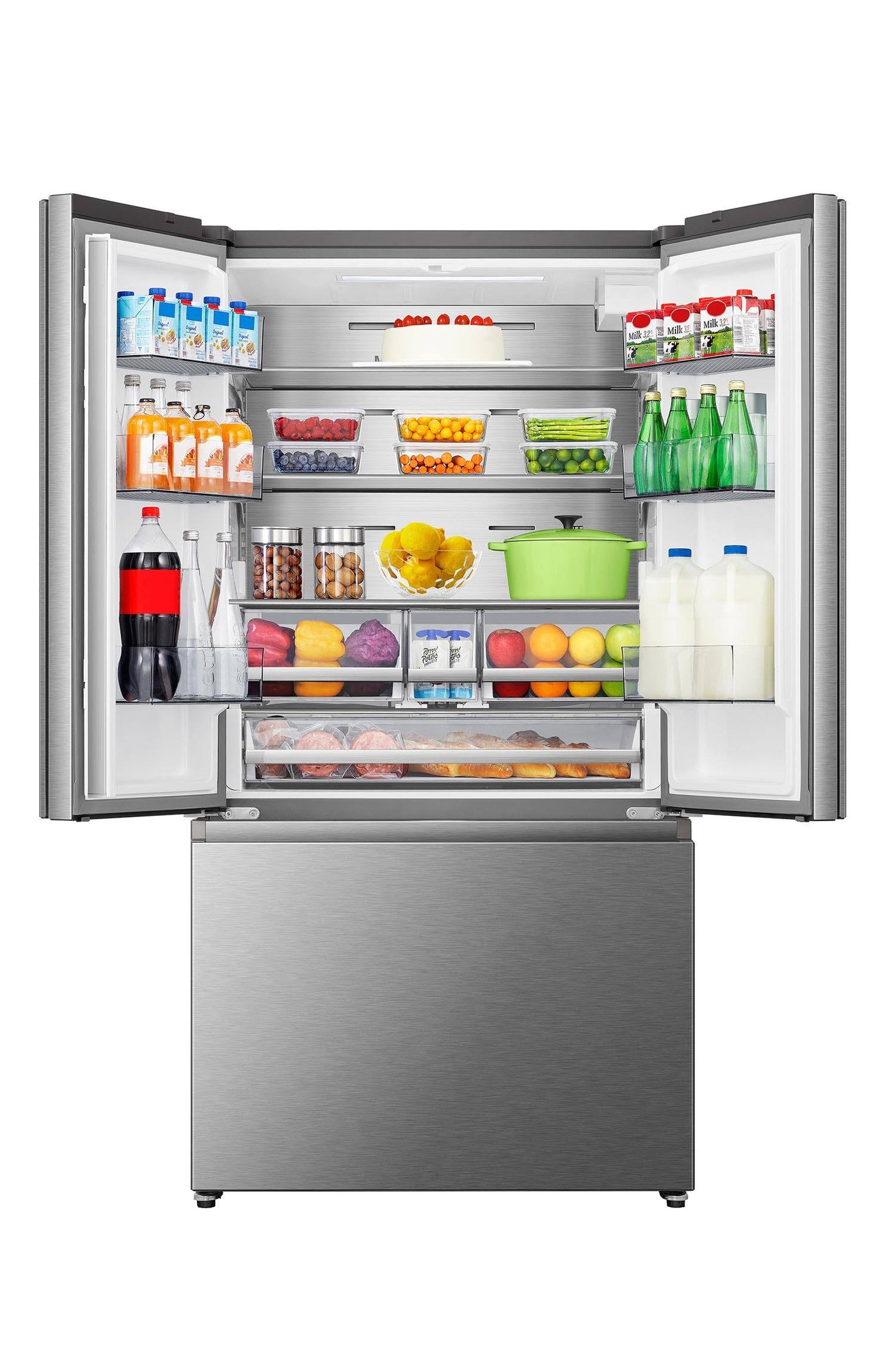 Hisense Stainless Steel Smart Counter Depth French Door Refrigerator (22.4 Cu. Ft.) - RF225C3CSEI