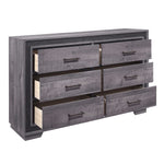 Orlando 6-Drawer Dresser - Grey