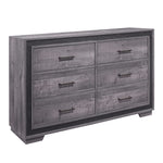 Orlando 6-Drawer Dresser - Grey