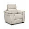 Orlando-Ray Leather Chair - Cream