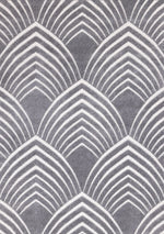 Silver Arches 5'3" x 7'7" Geometric Area Rug - Grey, White