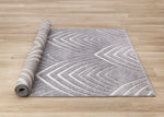 Silver Arches 5'3" x 7'7" Geometric Area Rug - Grey, White