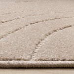Golden Dunes 5'3" x 7'7" Modern Curved Arches Design Area Rug - Beige