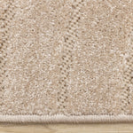 Golden Dunes 6'7" x 9'6" Modern Curved Arches Design Area Rug - Beige