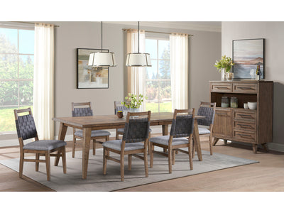 Oslo 7-Piece Extendable Dining Set - Weathered Chestnut