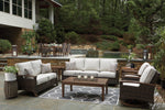 Paradise Trail - Outdoor Loveseat - Medium Brown