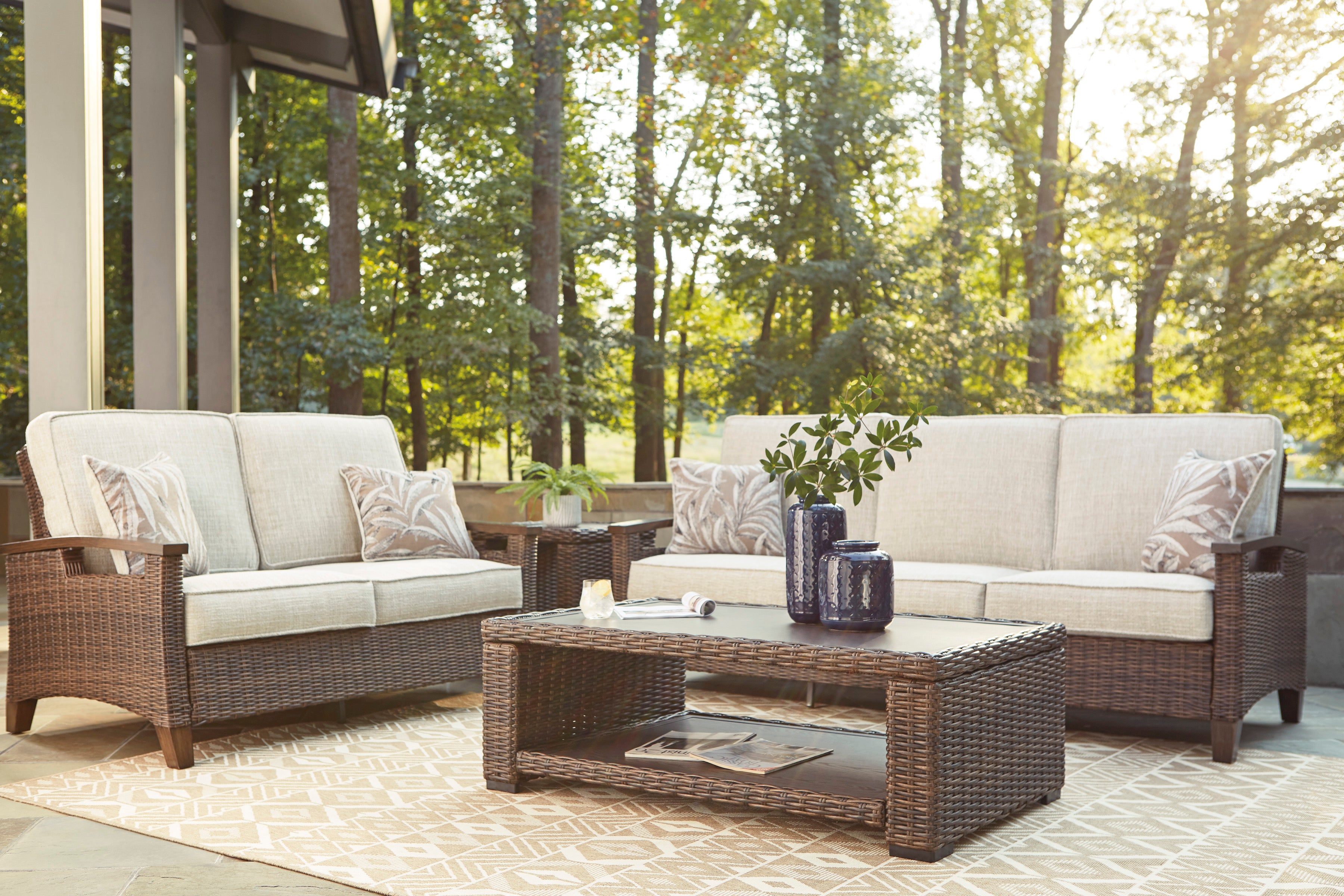 Paradise Trail - Outdoor Sofa - Medium Brown | Leon's