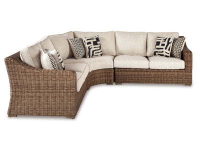 Beachcroft 3 - Piece Outdoor Sectional - Beige