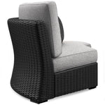 Beachcroft II Armless Chair - Black, Light Grey