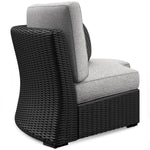 Beachcroft II Armless Chair - Black, Light Grey