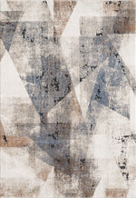 Merinos Panorama 5'3" x 7'5" Area Rug - Blue, Cream