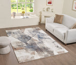 Merinos Panorama 5'3" x 7'5" Area Rug - Blue, Cream