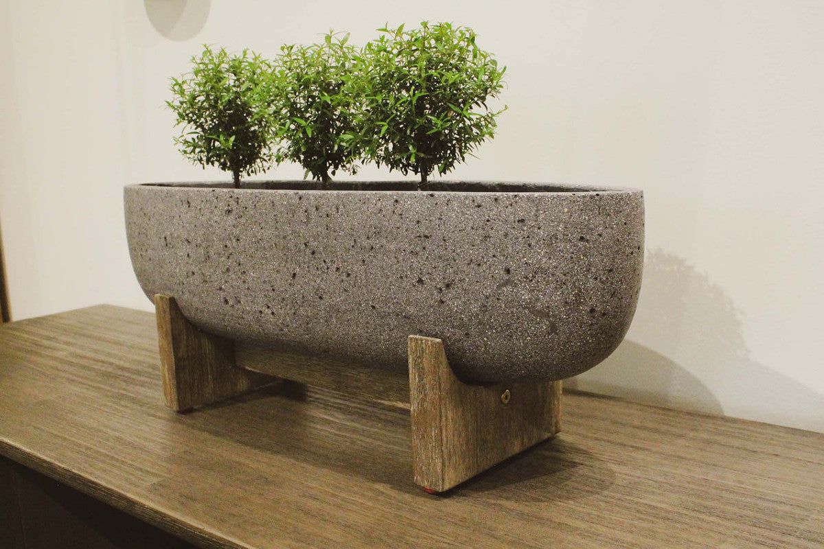 Bredgade III Indoor/Outdoor Planter - Grey Stone