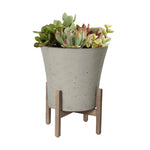 Bredgade VIII 14.7" Indoor/Outdoor Planter - Cement Grey