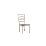 Mariana Dining Chair - Antique White, Brown