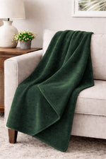 Cotton House Portugal Blanket 50" x 60" - Green