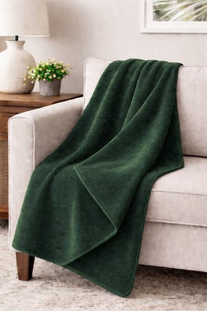 Cotton House Portugal Blanket 50" x 60" - Green