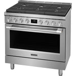 Frigidaire Professional Smudge-Proof Stainless Steel 36" Dual-Fuel Freestanding Range (4.4 Cu. Ft) - PCFD3670AF