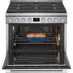 Frigidaire Professional Smudge-Proof Stainless Steel 36" Dual-Fuel Freestanding Range (4.4 Cu. Ft) - PCFD3670AF