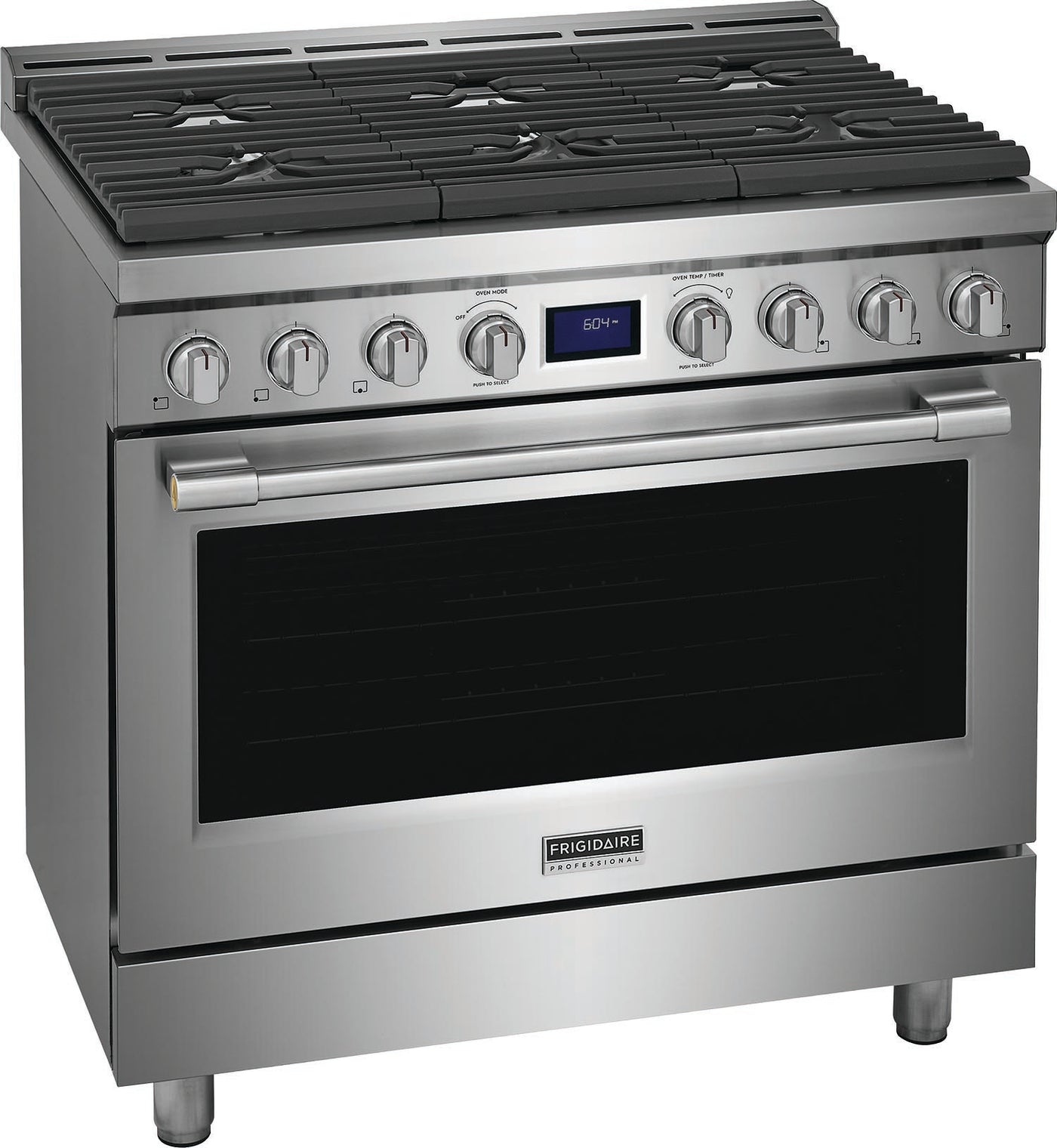 Frigidaire Professional Stainless Steel 36" Gas Front Control Freestanding Range (4.4 Cu. Ft) - PCFG3670AF