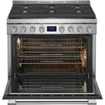 Frigidaire Professional Stainless Steel 36" Gas Front Control Freestanding Range (4.4 Cu. Ft) - PCFG3670AF