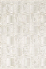 Merinos Petra 6'6" x 9'5" Area Rug with Underpad - Cream