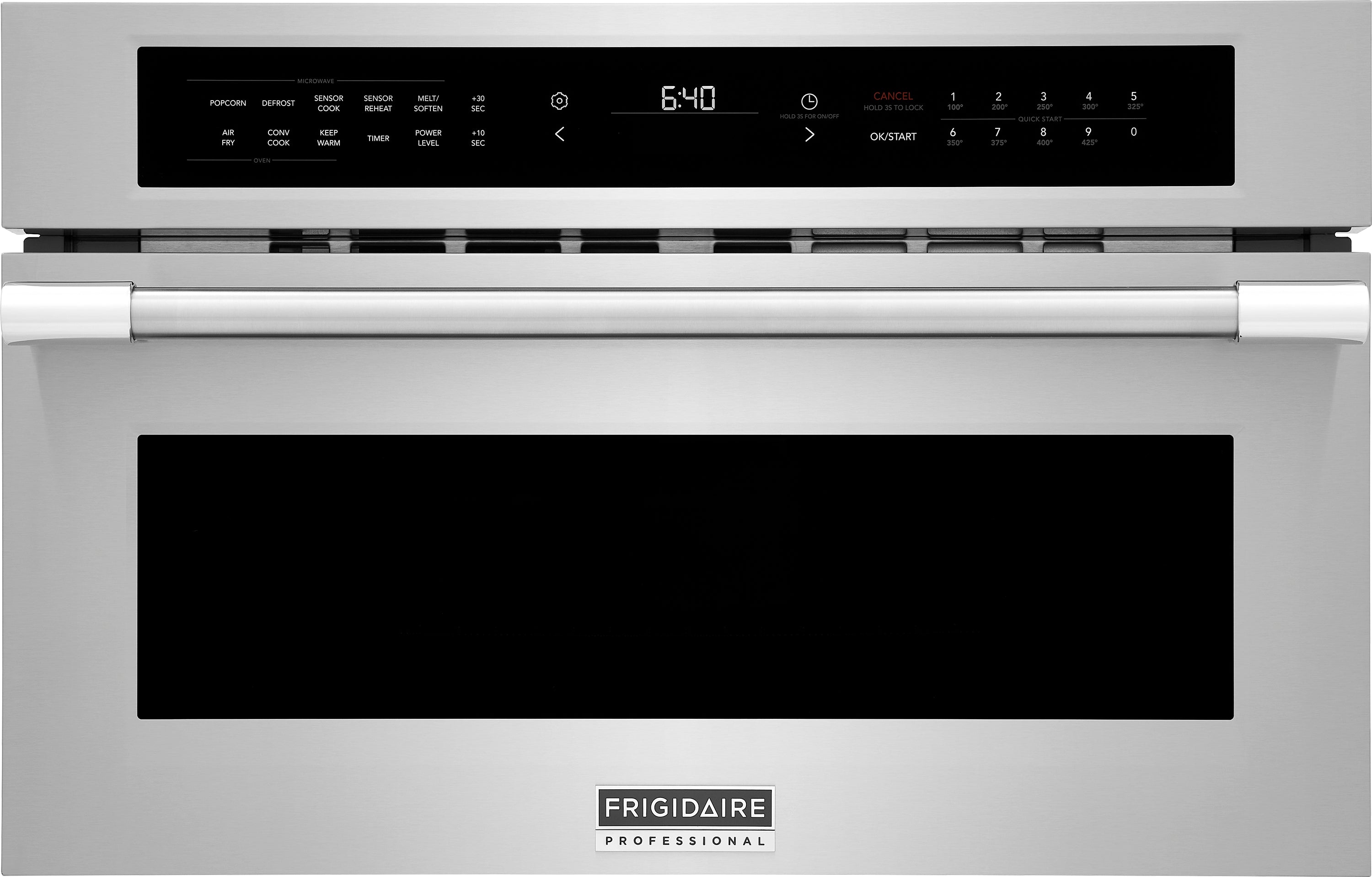 Frigidaire Professional Stainless Steel 30" Built-In Convection Microwave Oven with Air Fry - PMBD3081BF