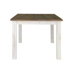 Borsgade Reclaimed Pine Round Dining Table - Antique White/Rustic Natural