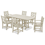 POLYWOOD® Chippendale 7-Piece Dining Set - Sand