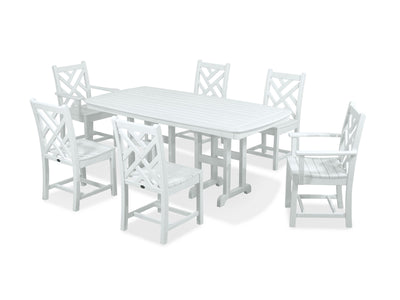POLYWOOD® Chippendale 7-Piece Dining Set - White