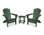 POLYWOOD® South Beach 3-Piece Folding Adirondack Set - Green