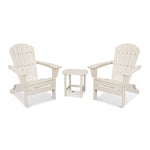 POLYWOOD® South Beach 3-Piece Folding Adirondack Set - Sand