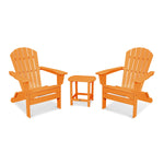 POLYWOOD® South Beach 3-Piece Folding Adirondack Set - Tangerine