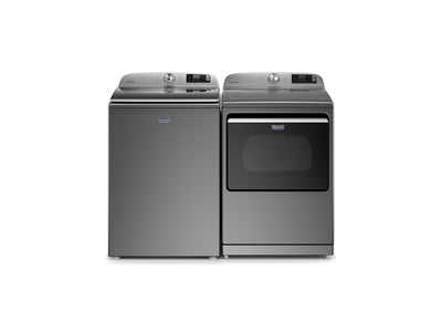 Maytag Metallic Slate Smart Top-Load Washer (6.0 cu. ft.) & Electric Dryer (7.4 cu. ft.) - MVW7230HC/YMED6230HC